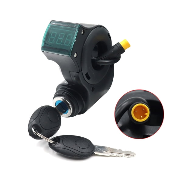 10 Inch Electric Scooters Handlebar Switches Lock with Digital Display Waterproof Scooters Handlebar Switches Lo