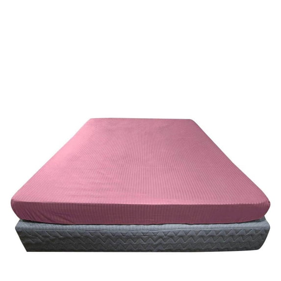 10 Inch Extra Deep Fitted Sheet/Bottom Sheet (Twin XL, Stripe Light Pink) - 1800 Series Brushed Microfiber - Deep Pocket Fitted Sheet by The Great American Store