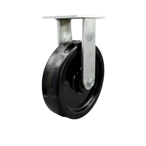 10 Inch Extra Heavy Duty Phenolic Wheel Rigid Top Plate Caster Service Caster