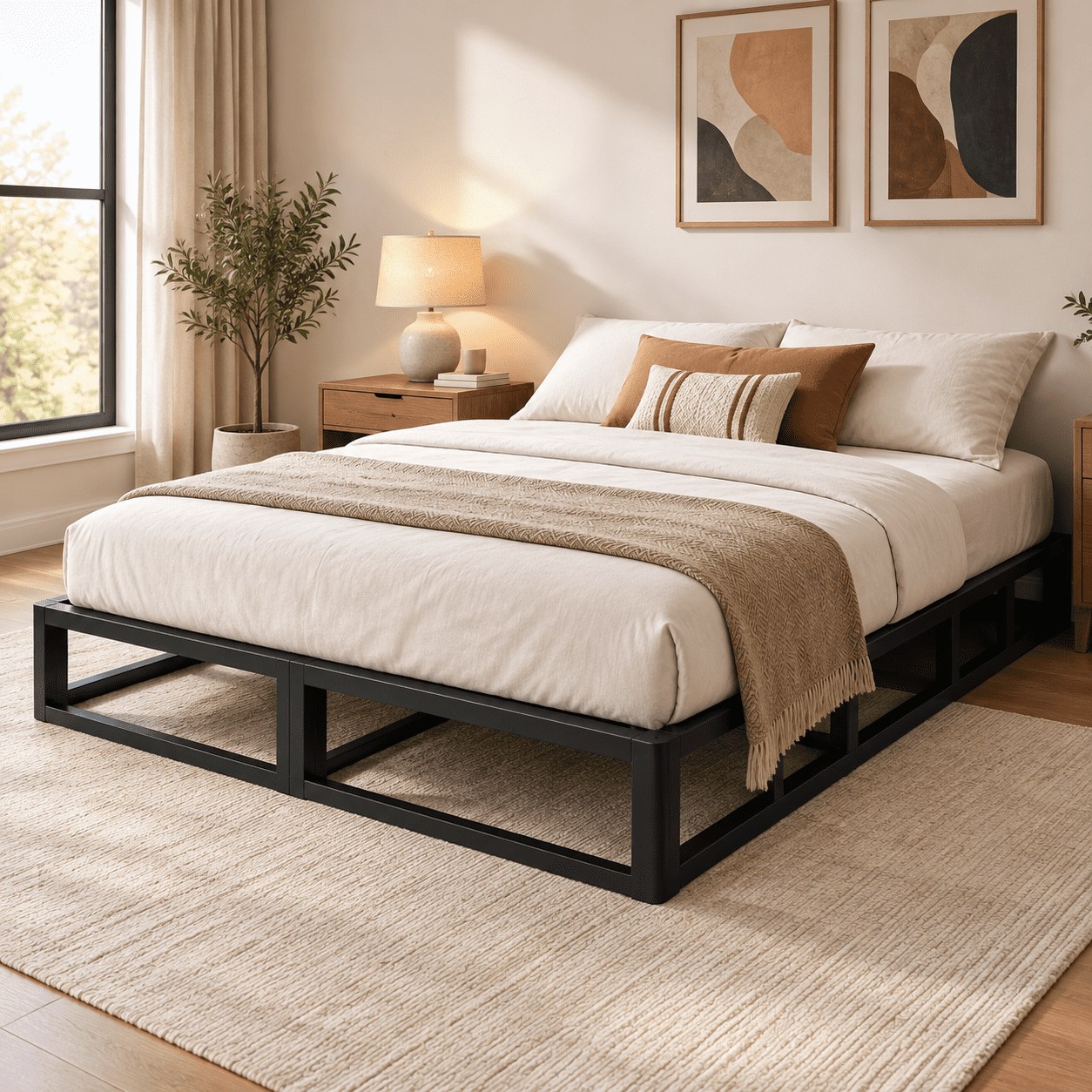 10 Inch Full Box Spring With Fabric Heavy Duty Steel Support - Walmart.com
