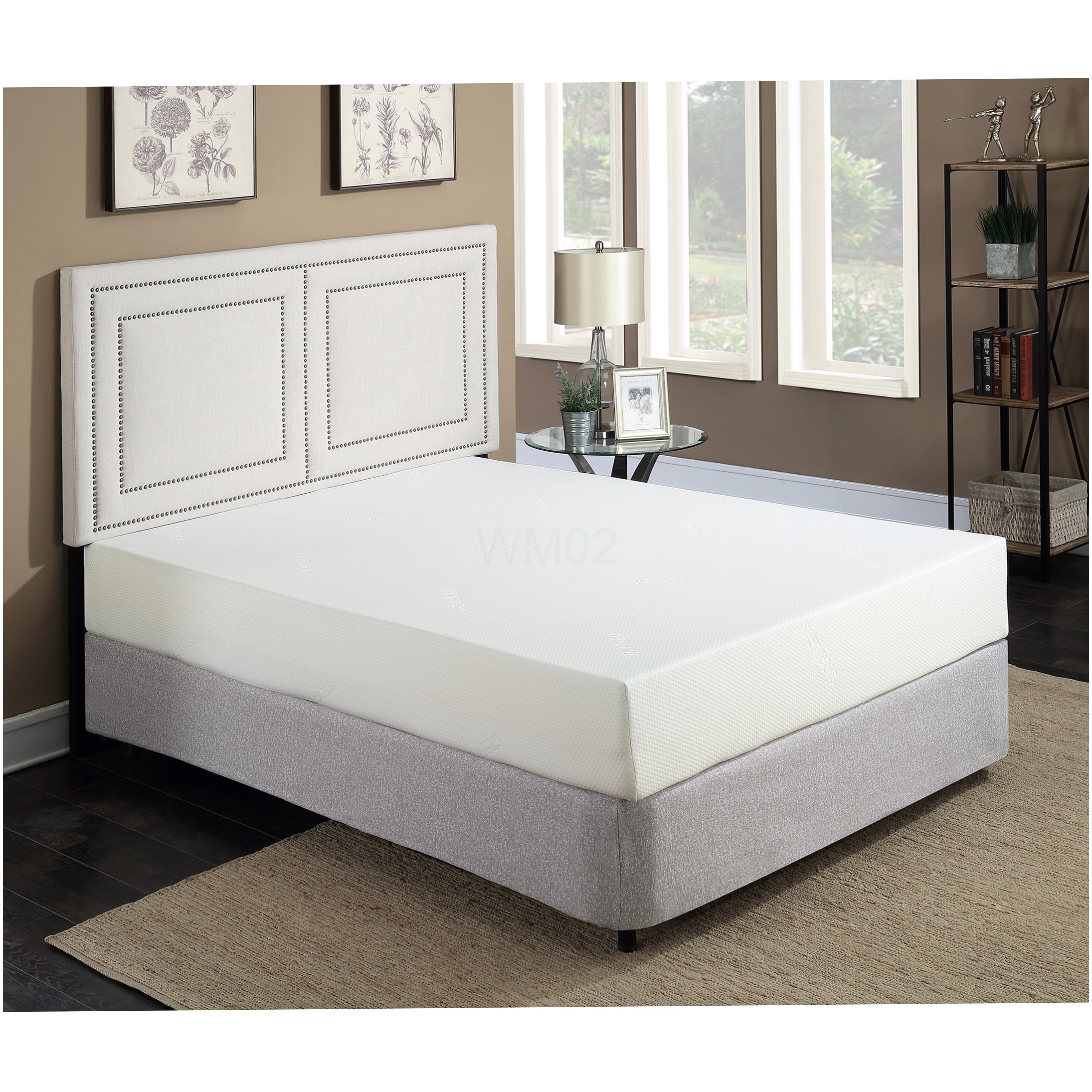 10 Inch Full Size Gel Memory Foam Mattress, Medium Firm, CertiPUR-US Certified, Cooling Cover, Motion Isolation, Bed in a Box