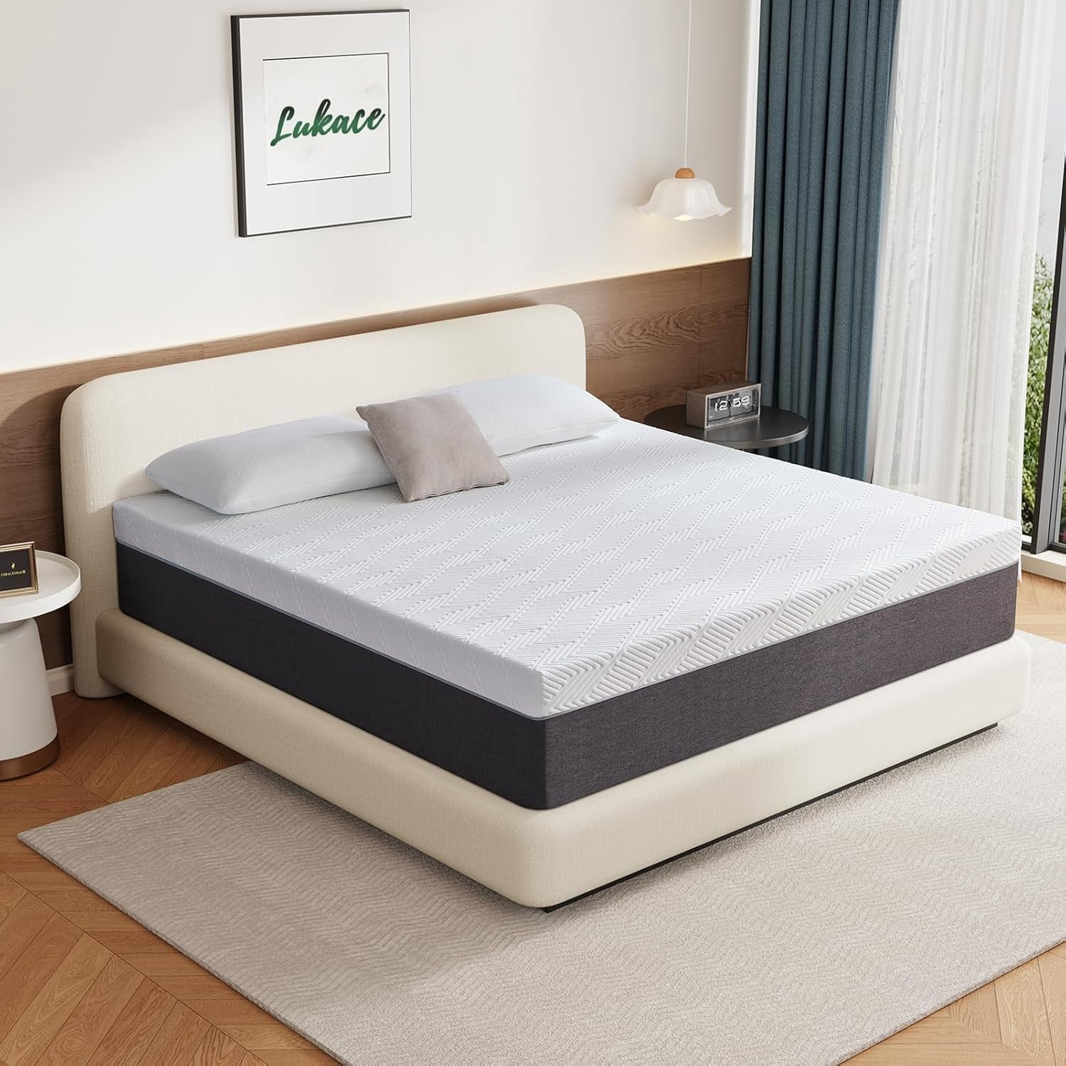 10-Inch Full Size Gel Memory Foam Mattress, Medium Firm Support, Pressure Relief, Motion Isolation, Fiberglass-Free