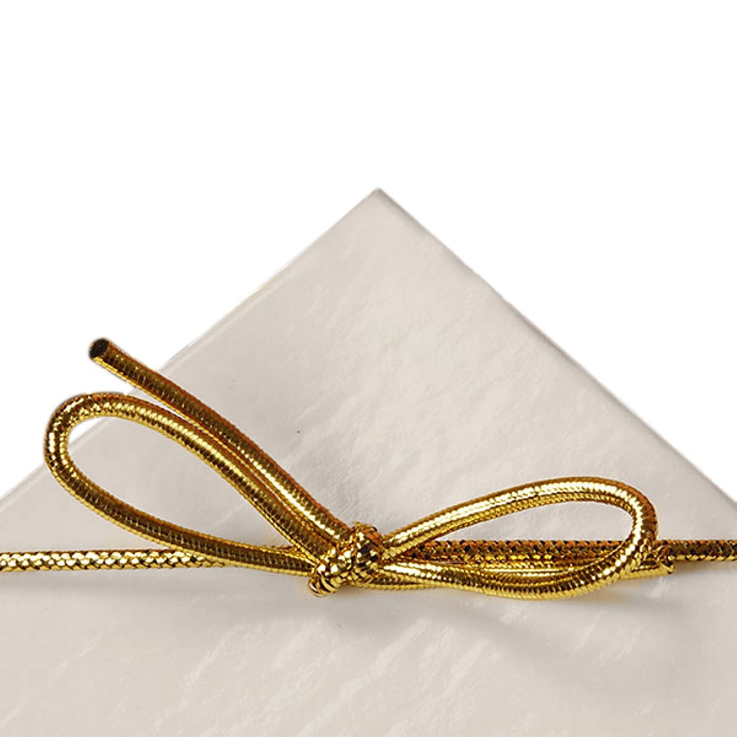 PPM BRANDS 10 Inch Gold Metallic Stretch Loops With Bow - 50 Pack