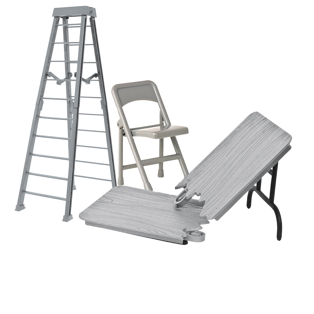 ザ・シールド　wwe フィギュア バリケード、チェア、テーブルセット ULTIMATE WWE Playset: Black Ladder, Table & Chairs for