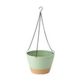 thumbnail image 1 of 10 Inch Hanging Planter, Plant Hanger Indoor Outdoor, Self Watering Plant Pot Hanging Baskets Holder Plants with Drainage Holes & Removable Tray for Garden Home White, 1 of 5