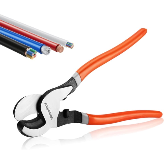 10-Inch Heavy-Duty Cable Cutter for Aluminum, Copper Battery Cables and Communication Wires