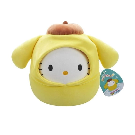 10 Inch Hello Kitty with Pompompurin Hoodie Squishmallows Plush