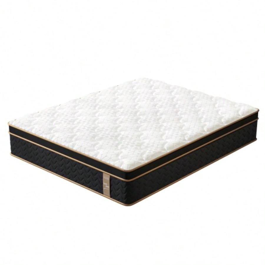10 Inch Hybrid Mattress Gel Foam Individually Encased Coils Fiberglass-Free Motion Isolation Mattress in a Box CertiPUR-US Certified for Bedroom Use