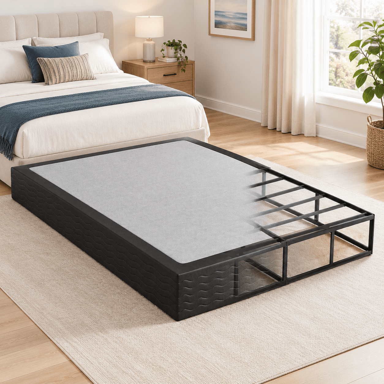 10 Inch King High Profile Box Spring Heavy Duty Metal Mattress ...