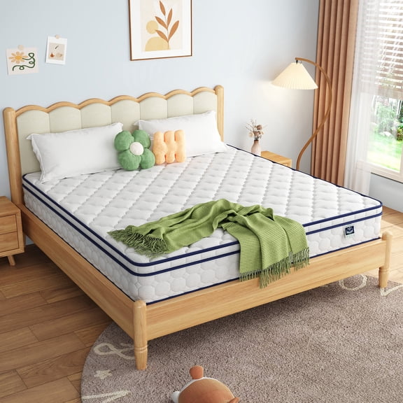 King Mattress, 10" Hybrid - Gel Memory Foam & Pocket Springs, Medium Plush Comfort, CertiPUR-US Certified for Cool Sleep, Pressure Relief & Motion Isolation