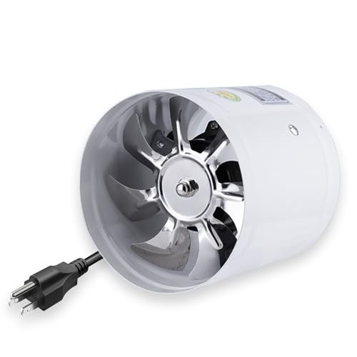 10 Inch Kitchen Exhaust Fan, 1240 CFM Stainless Steel Ducted Fan, Wall