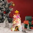 thumbnail image 1 of (Off-Season Clearance)10 Inch LED Mini Christmas Tree with Lights - Small Desktop Artificial Decor for Home Office Desk Shelf Decorations, 1 of 6