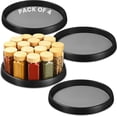 thumbnail image 1 of 10 Inch Lazy Susan (Set of 4) - Non-Skid Turntable for Cabinet to Maximize Storage and Simplify Accessibility in Kitchen, Bathroom, and Pantry Spaces (Black), 1 of 3