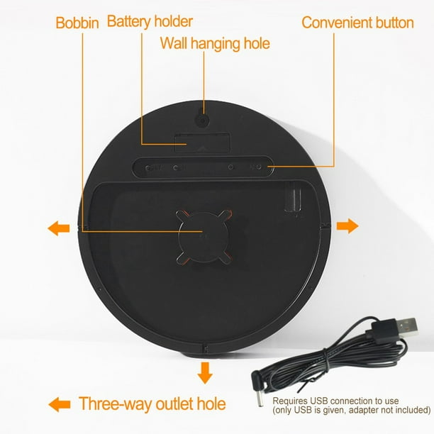 10 Inch Led Digital Wall Clock With Alarm Temperature And Hygrometer