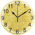thumbnail image 1 of 10 Inch Lemon Round Wall Clock Fruit Lemon Silent Non Ticking Wall Clocks Battery Operated for Home Office School Decor, 1 of 5
