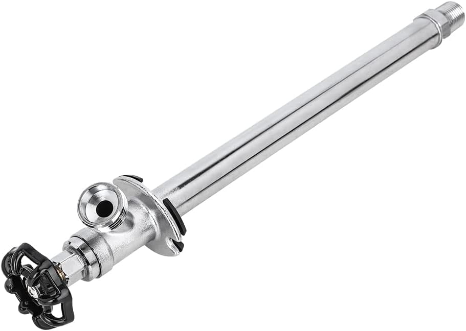 Eastman 10 Inch Frost Free Sillcock With Vacuum Breaker - Brass Outdoor Faucet For Freezing Areas