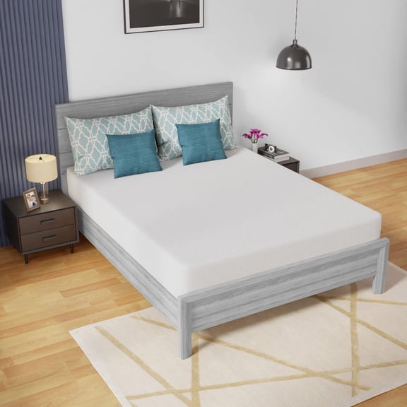 10 Inch Memory Foam Mattress Queen Mattress Wave Comfort Foam Mattress CertiPUR-US Certified,Removable Soft Cover, mattresses for Bed Frame, Bunk Bed, Trundle, Daybed,White