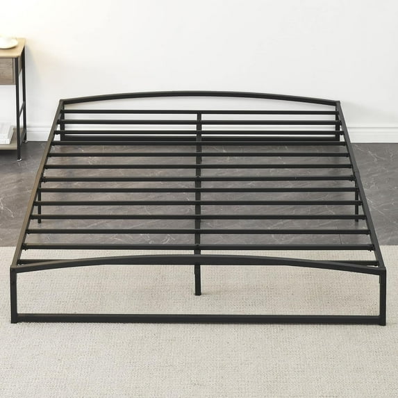 10 Inch Metal Platform Queen Size Bed Frame with Sturdy Steel Slats Support, Mattress Foundation, No Box Spring Needed, Easy Assembly, Black (Queen, 10 Inch)
