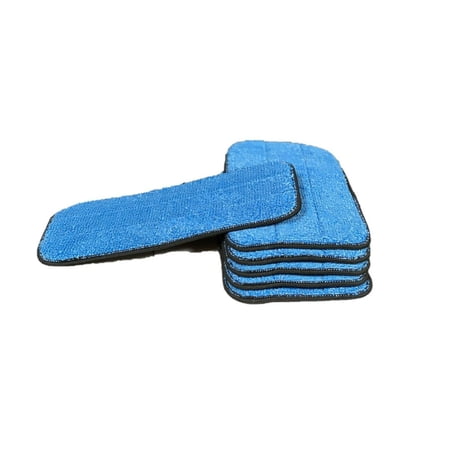 10 Inch Microfiber Wet Mop Pad Refills Fits 9 to 10 Inch Mop Frames (6 Pack)