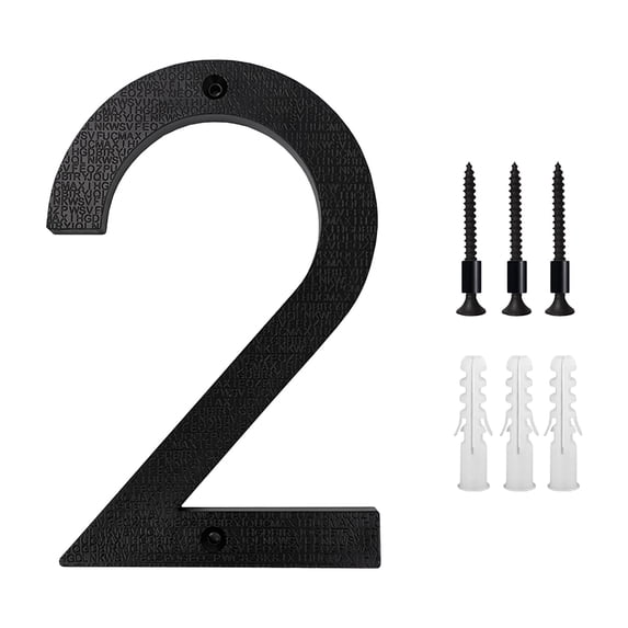 10 Inch Modern House Numbers - Door Number Address Letters for Outside Signs, Weather-Resistant Plastic for Home Apartment Garage