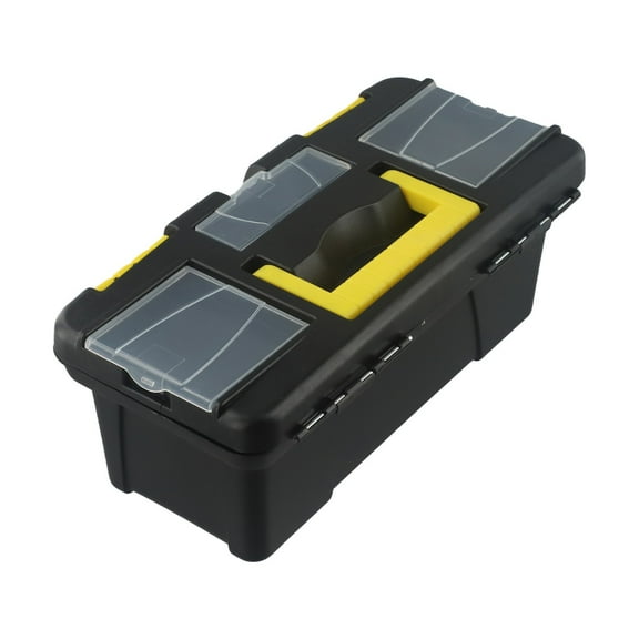 10-Inch Multiple Plastic Toolbox Plastic Two-Layer Mini Multi-Functional Accessories Box For Agricultural Machinery Accessories Has Inner Layer Smile Home