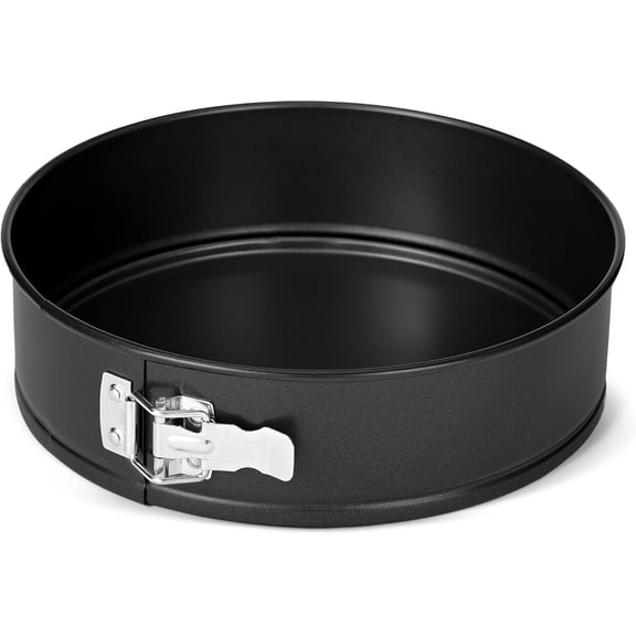 10 Inch Non-Stick Springform Pan, Carbon Steel Cheesecake Pan with Removable Base, Oven & Dishwasher Safe