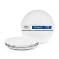thumbnail image 1 of Dayedo White 10 inch Feast Plate, Ceramic Salad Plate (6-piece Set), 1 of 8
