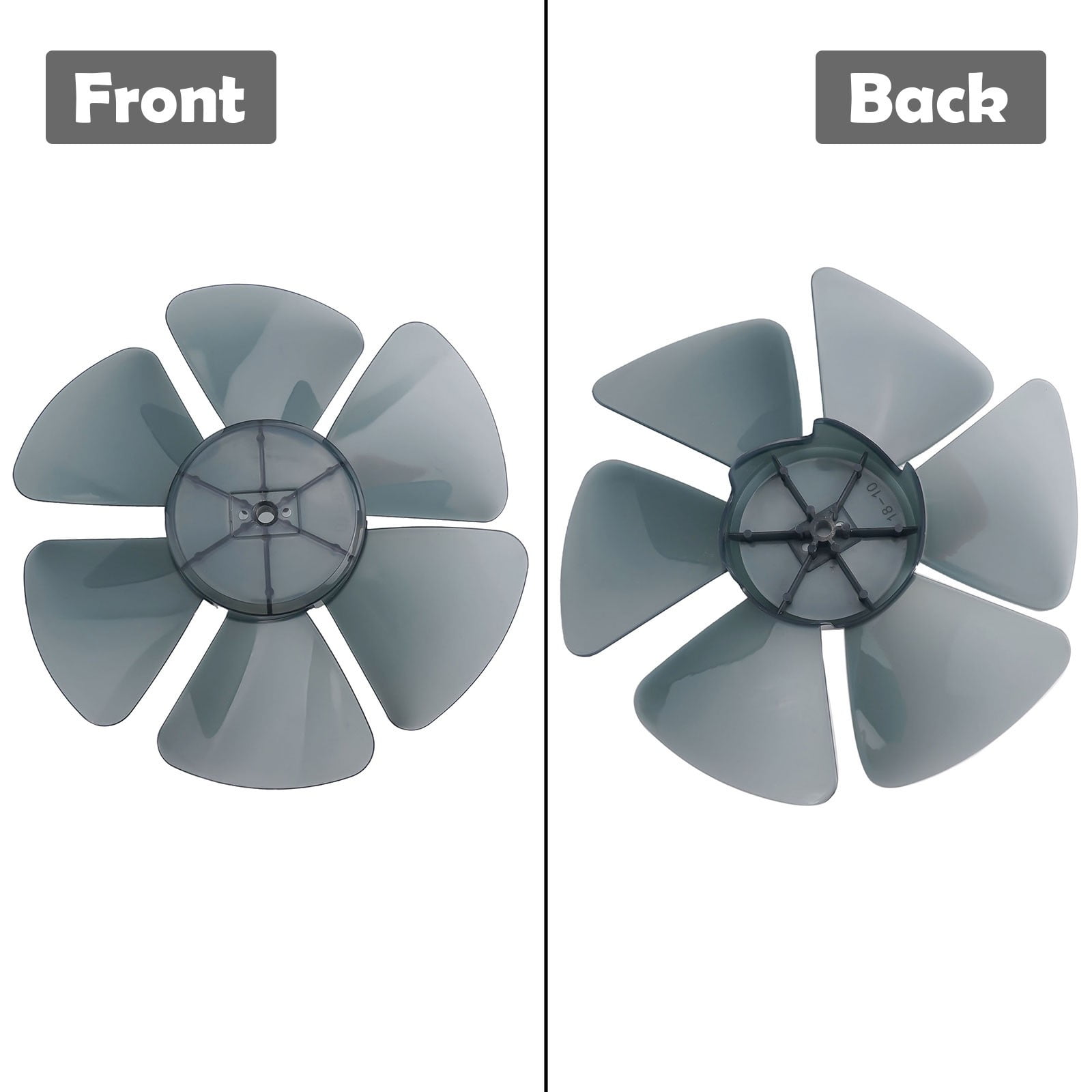 10-Inch Plastic Fan Blade 6-Blade Household Electric Fan Replacement Parts