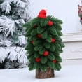 thumbnail image 1 of 10-Inch Pre-Decorated Mini Christmas Tree - Space-Saving Tabletop Decor with Glitter Accents, 1 of 7