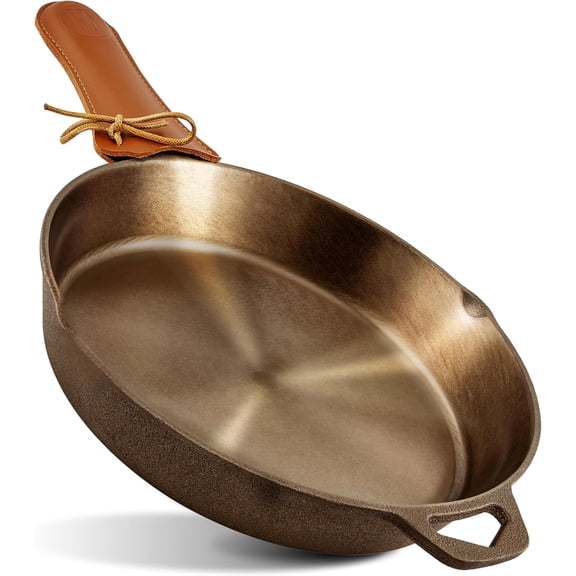 10 Inch Pre Seasoned Cast Iron Skillet Heavy Duty Naturally Non Stick