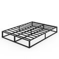 thumbnail image 1 of 10 Inch Queen Bed Frame with Steel Slat Support, Low Profile Queen Metal Platform Bed Frame Support Mattress Foundation, No Box Spring Needed / Easy Assembly / Noise Free, 1 of 8