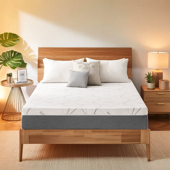 10 Inch Queen Cooling Memory Foam Mattress [NewVersion], Fiberglass Free, Medium Firm, Breathable Cooling Layers, Certified Safe Materials