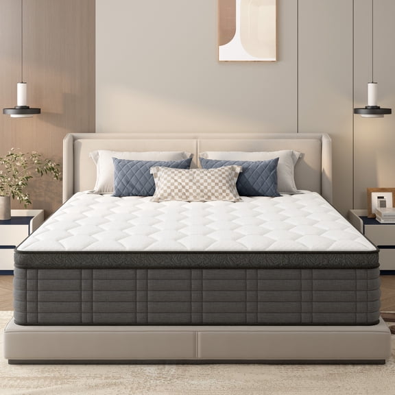 10-Inch Queen Hybrid Mattress, Individually Pocketed Coils, Medium Firm CertiPUR-US Certified