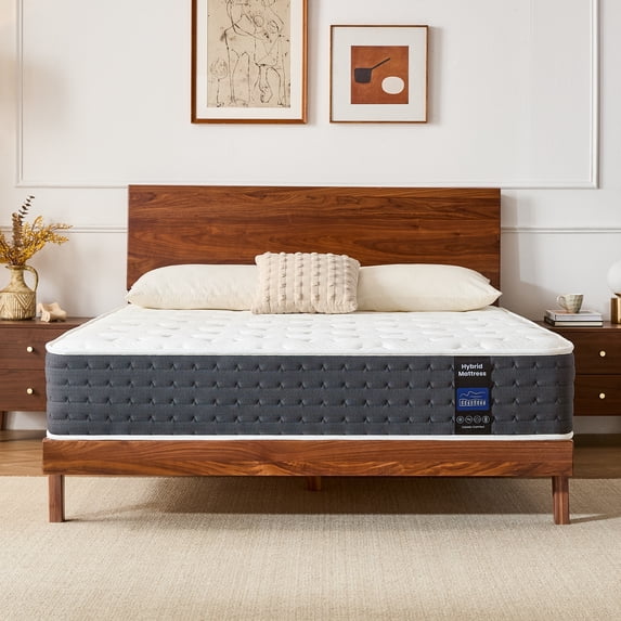 Eseren, Queen Mattress, 80x60x10 in, Cooling Memory Foam Hybrid ...