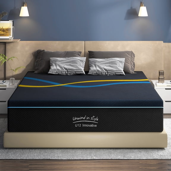 10 Inch Queen Mattress,Medium Firm,Contouring Memory Foam,Cooling Upgrade,Back Pain Relief - Responsive Support - Mattress in a Box - 365-Night Trial & Forever Warranty,Washable Removable Cover