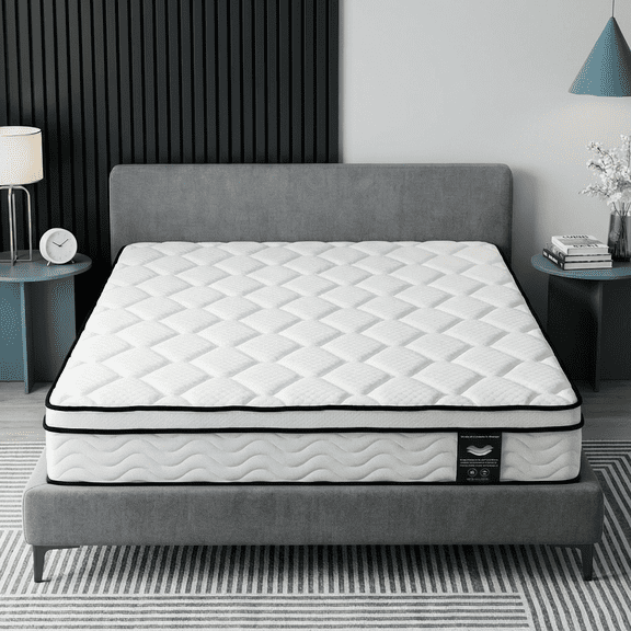 Gravellaire 10" Queen Mattress in a Box, Gel Memory Foam and Pocket Spring Hybrid Mattress, Medium Comfort, Pressure Relief, Adult