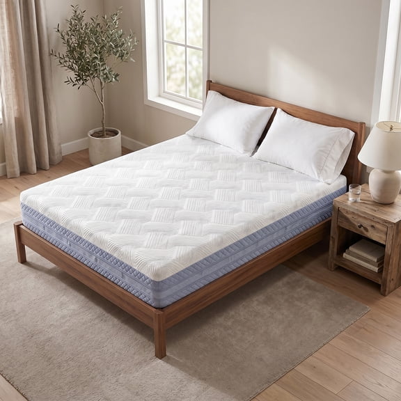 10 Inch Queen Size Mattress High Density Sponge Medium Firm Comfortable Bed Mattress