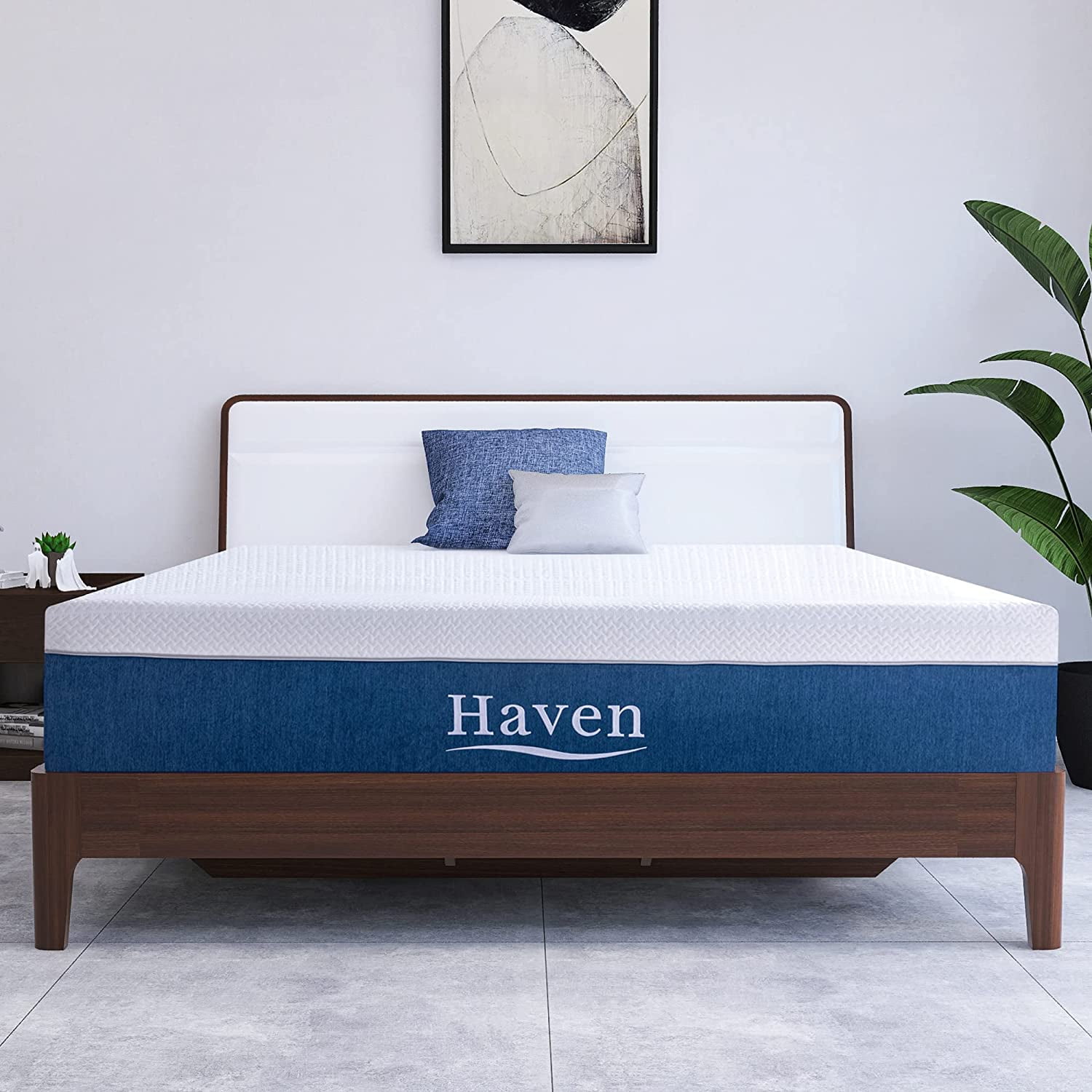 10 Inch Queen Size Memory Foam Mattress with Removable Cover Gel Infused Medium Firm Mattress
