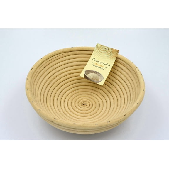 10 Inch Round Banneton Proofing Basket Natural Rattan