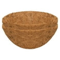 thumbnail image 1 of 10 Inch Round Hanging Basket Coco Liner, 100% Natural Coconut Fiber Planter Insert Replacement Liner, Pre-Formed Round Coir Basket Liner for Flower Pot Hanging Planter Garden Decor (2 Pack), 1 of 8