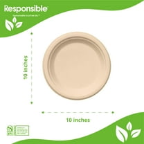 10 Inch Round Plates | Tree-Less™ Compostable Molded Fiber