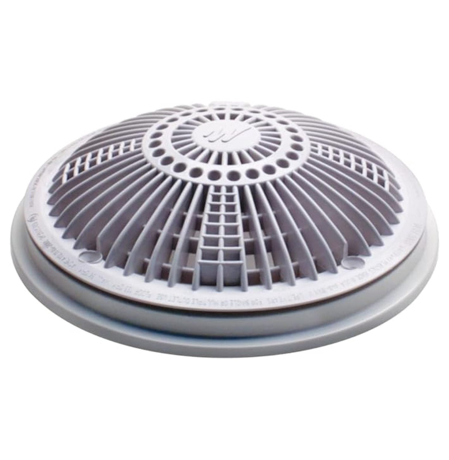 10 Inch Round Shower Drain Cover & Frame - Tru Flo Drain AV - White ...