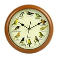 thumbnail image 1 of 10 Inch Round Wall Clock On Time Clock Bird Sings Wall Clock Christmas With Music, 1 of 4
