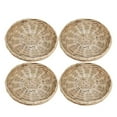 thumbnail image 1 of 10 Inch Round Woven Plate Holder Set of 4 Reusable Picnic Party Baking Trays for Paper Plates Durable Tableware 4PCS, 1 of 9
