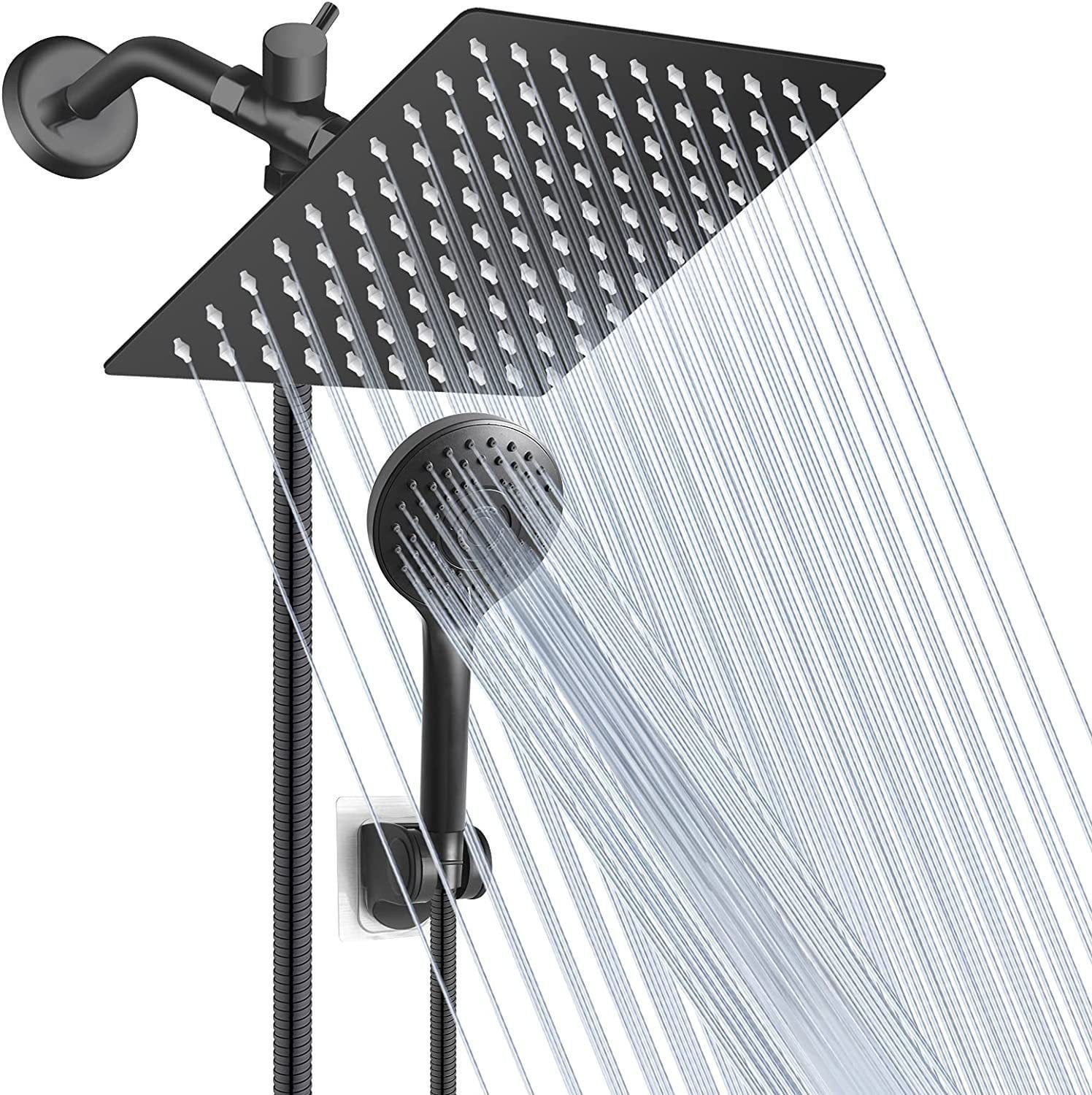 10 inch Shower Head Combo, Stainless Steel High Pressure Rain Shower ...