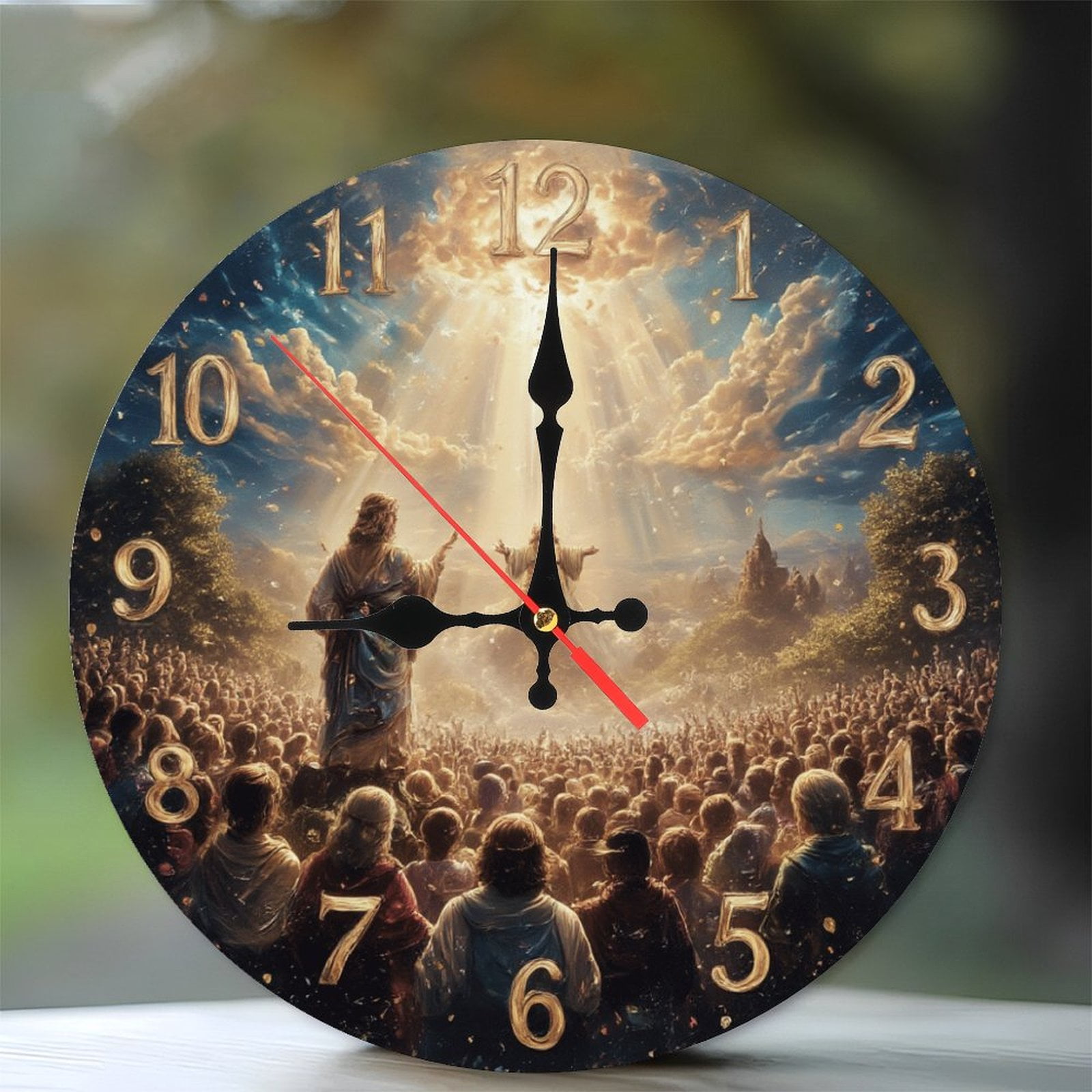 10-Inch Silent Wooden Wall Clock,