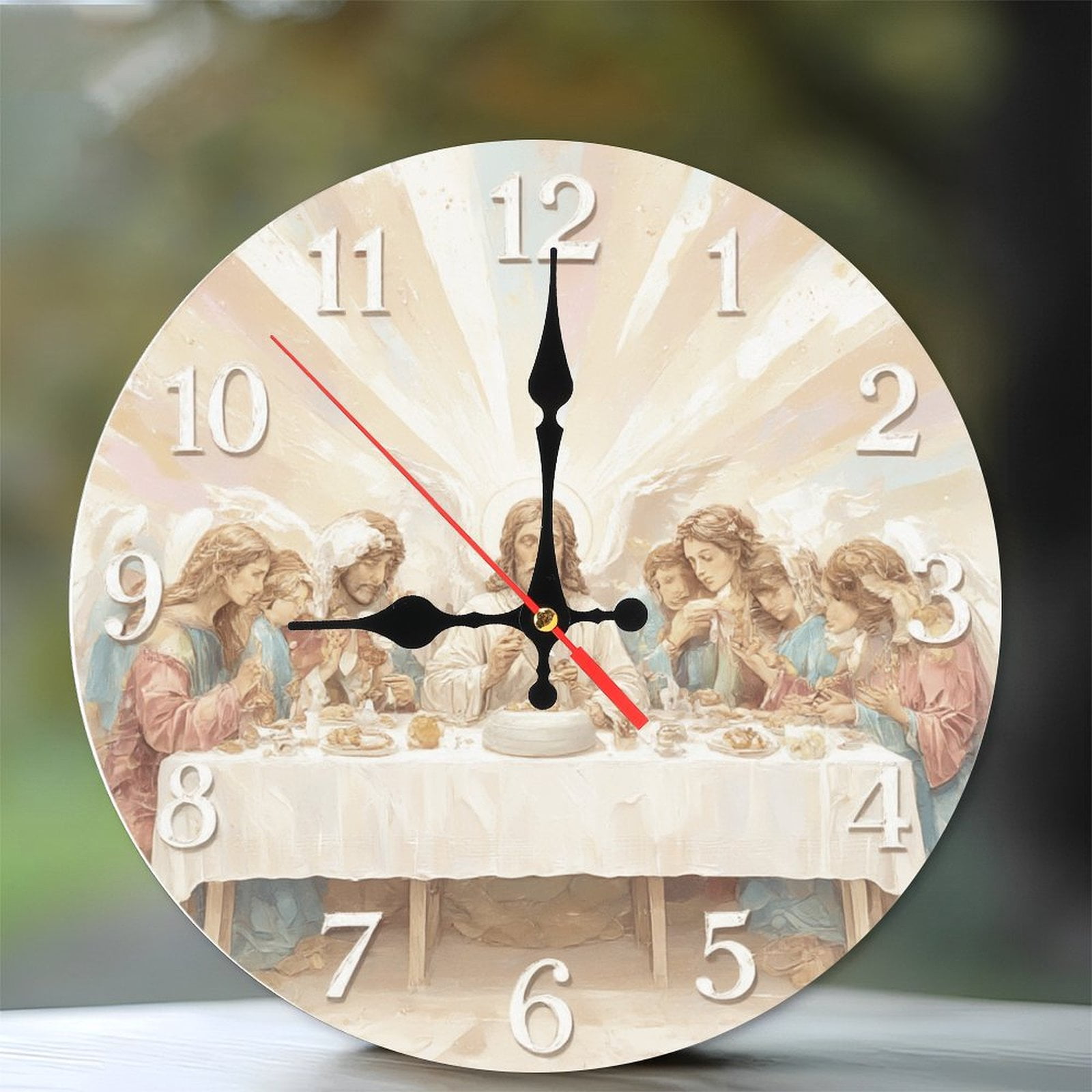 10-Inch Silent Wooden Wall Clock,