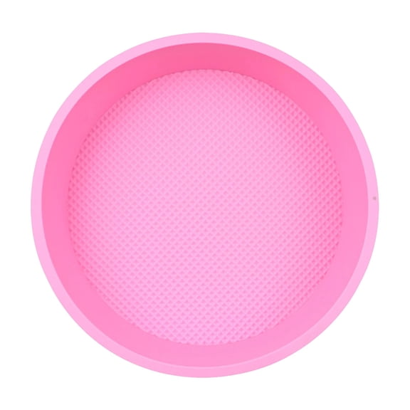 10 Inch Silicone Cake Pan, Reusable Non-Stick Cheesecake Baking Tray, Round Cake Mold for Water Bath Baking, Food Grade Bakeware for Kitchen, Easy Release Cake Making Supplies, A Cake Mold