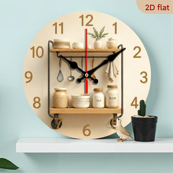 10 Inch Simple Minimalist Clock - Aesthetic Autumn Home and Dorm Room Decor Perfect Present for Father' s Day, Thanksgiving, or Birthday Battery Not Included