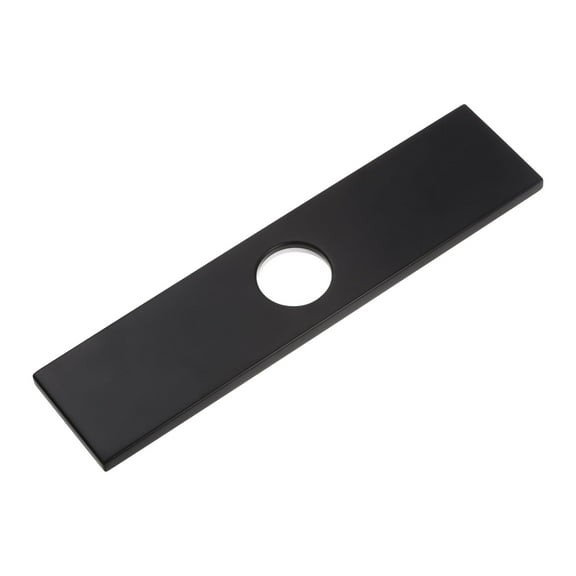 10 Inch Sink Faucet Hole Cover, Stainless Steel Square Deck Plate Faucet Escutcheon Sink plate, Black